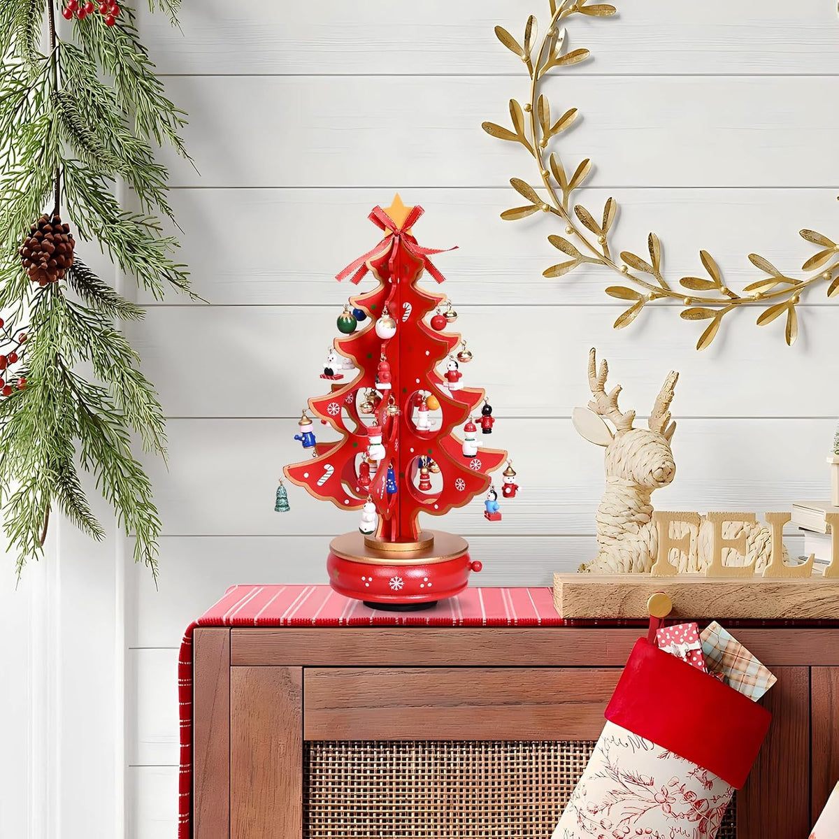 日英美直送 Musical Wooden Christmas Tree with Classic Music Box Advent Calendar 聖誕倒數日曆 大人款/兒童款 聖誕快樂特輯 不參與$900免運 滿$900可加$25免運到順豐站/智能櫃 Christmas Advent Calendars 2026