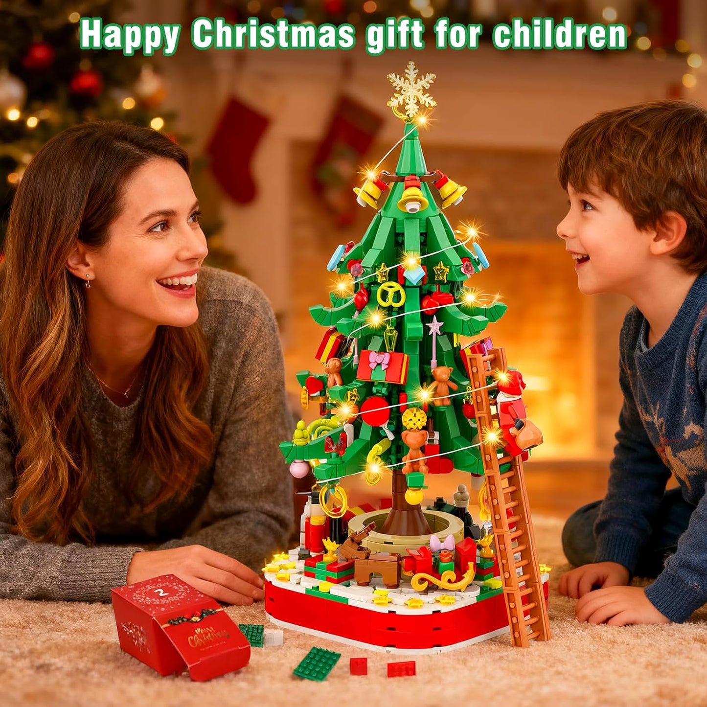 英美直送 LED Christmas Tree Building Blocks 聖誕倒數日曆 大人款/兒童款 聖誕快樂特輯 聖誕倒數日曆A 不參與$900免運 滿$900可加$25免運 Christmas Advent Calendars 2025