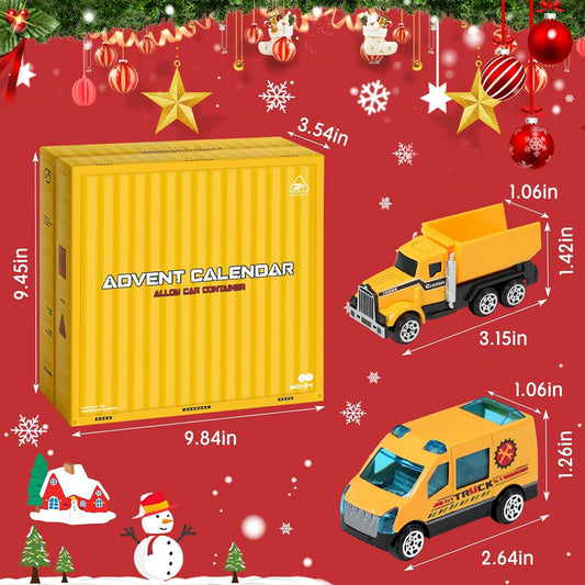 英美直送 Engineering Vehicles Alloy Different Car Set聖誕倒數日曆 兒童款 聖誕快樂特輯 聖誕倒數日曆A 不參與$900免運 滿$900可加$25免運 Christmas Advent Calendars 2025
