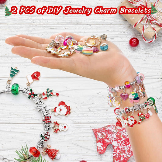 英美直送 DIY Charm Bracelets Kits 聖誕倒數日曆 兒童款 聖誕快樂特輯 聖誕倒數日曆A 不參與$900免運 滿$900可加$25免運 Christmas Advent Calendars 2025