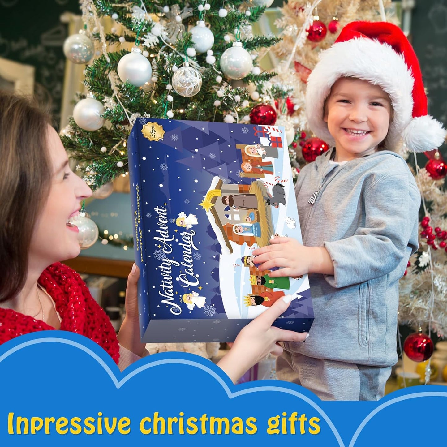 英美直送 Nativity Set 聖誕倒數日曆 兒童款 聖誕快樂特輯 聖誕倒數日曆A 不參與$900免運 滿$900可加$25免運 Christmas Advent Calendars 2025