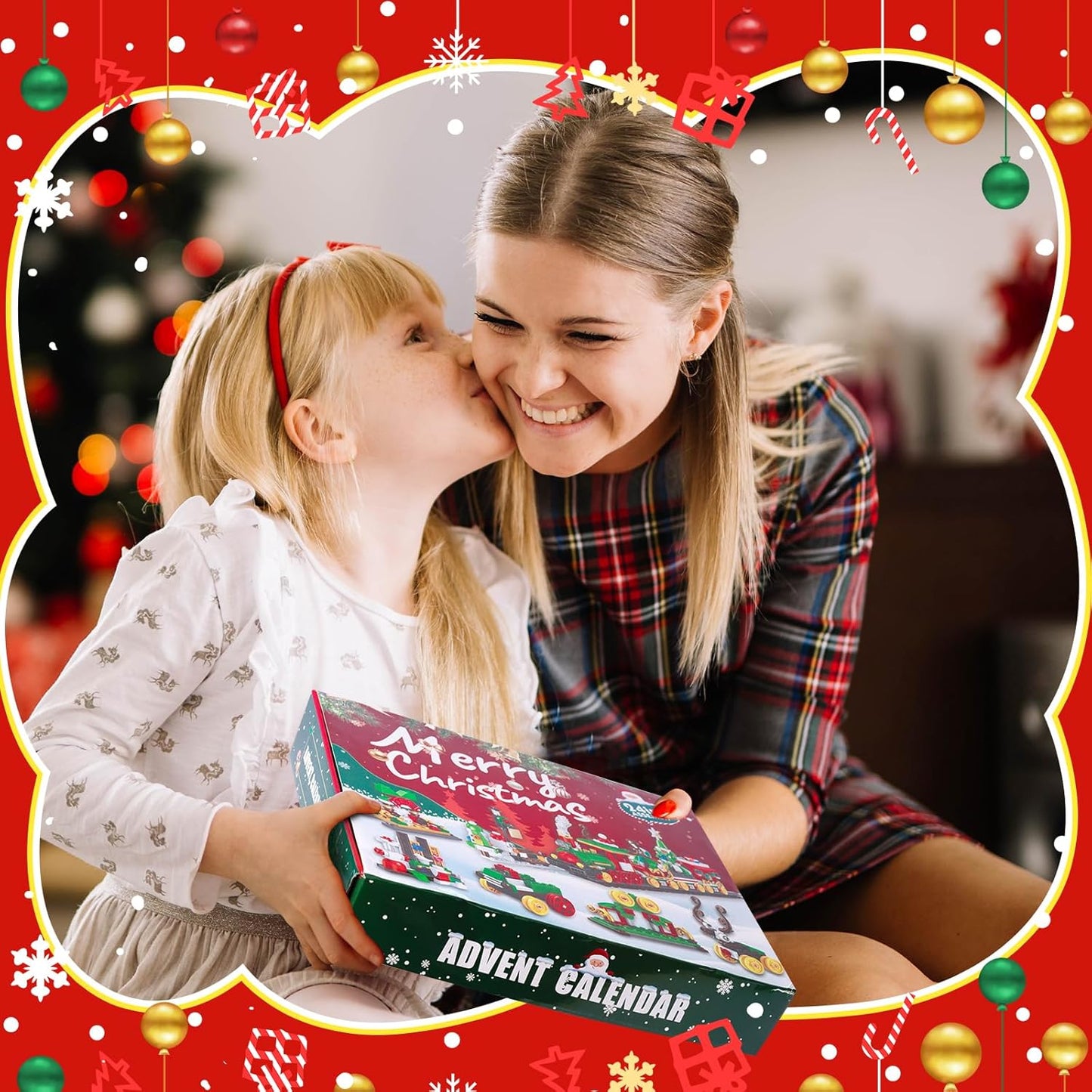 英美直送 Christmas Train Building Blocks Set 聖誕倒數日曆 大人款/兒童款 聖誕快樂特輯 聖誕倒數日曆A 不參與$900免運 滿$900可加$25免運 Christmas Advent Calendars 2025