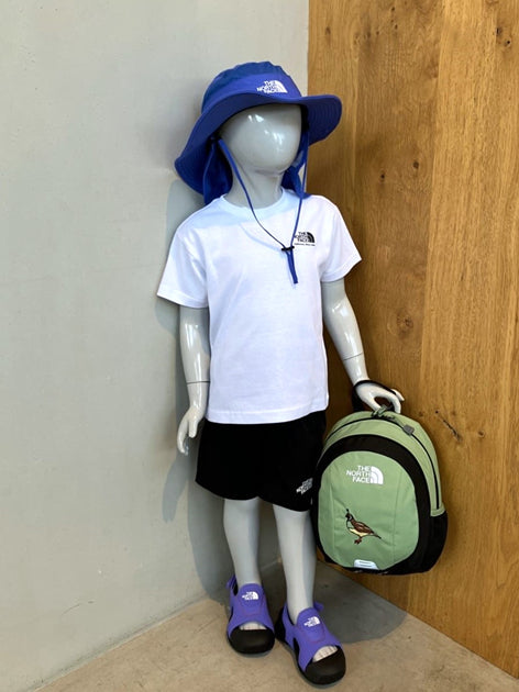 Japanese children's clothing TNF UV protection parent-child wear historical logo print top 130-160cm boys/girls summer TOPS