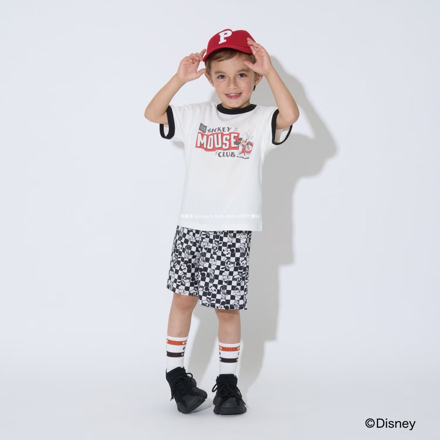 Japanese children's clothing b・R# x Diseny full-print shorts 100-150cm boys'/girls' summer PANTS