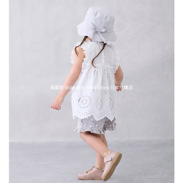 Japanese children's clothing pe#main ruffle shorts 80-130cm girls summer PANTS