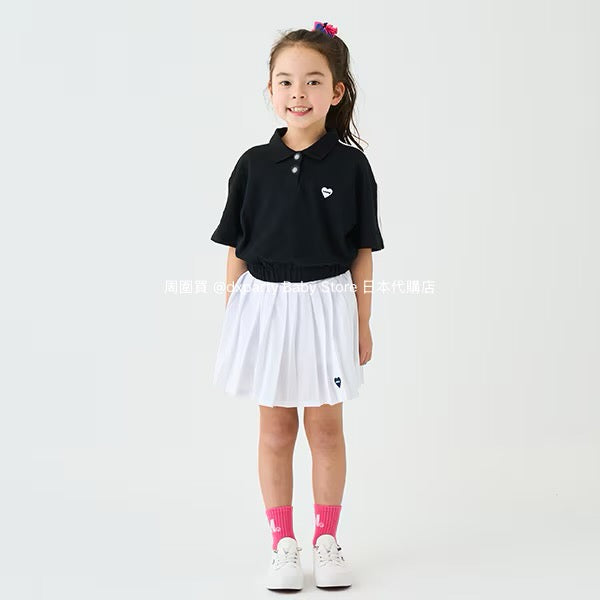 Japanese children's clothing mini#ML short polo top 100-140cm girls summer TOPS