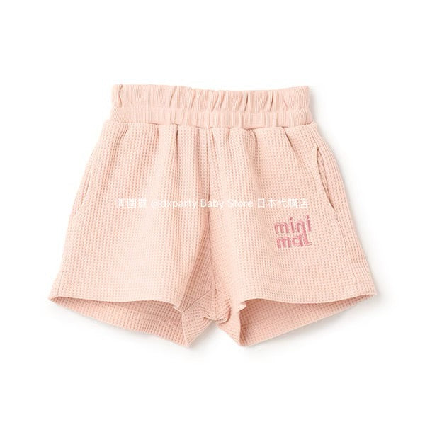 Japanese children's clothing mini#ML waffle shorts 90-140cm boys/girls summer PANTS