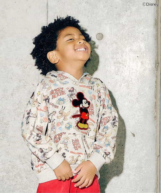 日本童裝 F.O.KIDS x Disney 連帽印花衛衣 80-150cm 男童款/女童款 秋冬季 TOPS 其他品牌童裝