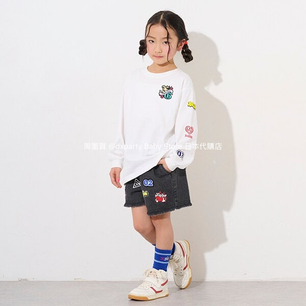 Japanese children's clothing X-girl Stages denim shorts 90-140cm girls' summer PANTS