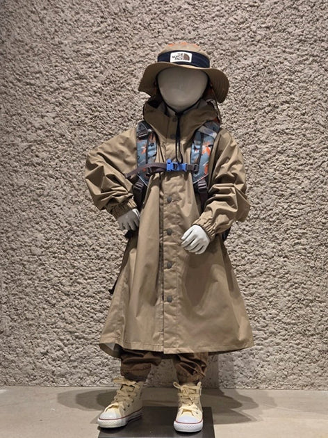 TNF Raincoat (110-150cm) Direct from Japan (Rainy Day Series)