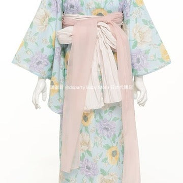 Japanese children's clothing pe#main Yukata Japanese Kimono 90-130cm Girls Summer Dresses Japanese Summer Festival Special