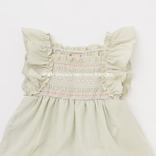 Japanese children's clothing pe#main small flying sleeve dress 80-130cm girls summer dresses