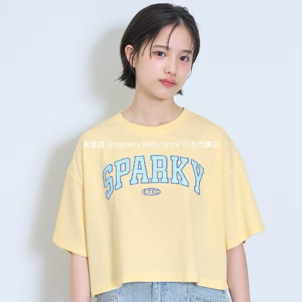 Lovetoxic Japanese children's clothing letter print top 140-170cm girls summer TOPS