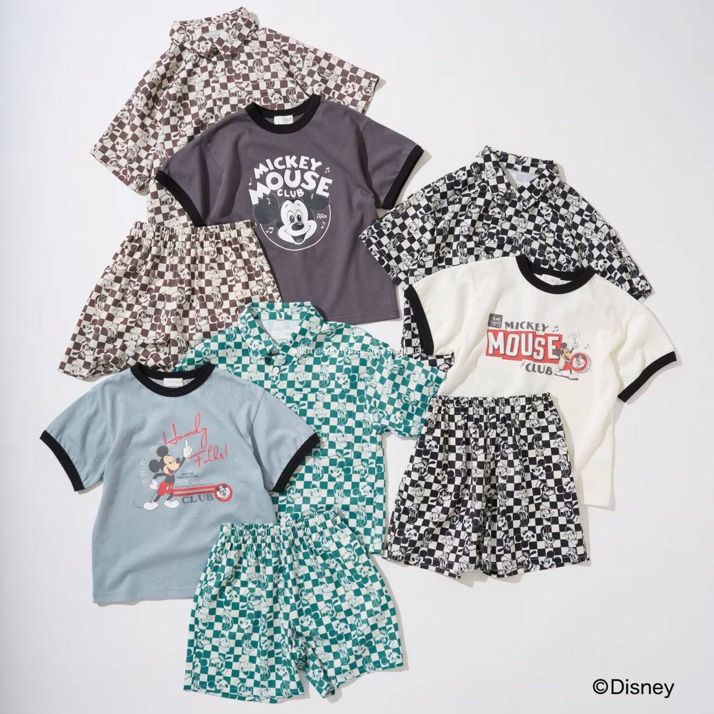 Japanese children's clothing b・R# x Diseny full-print shorts 100-150cm boys'/girls' summer PANTS