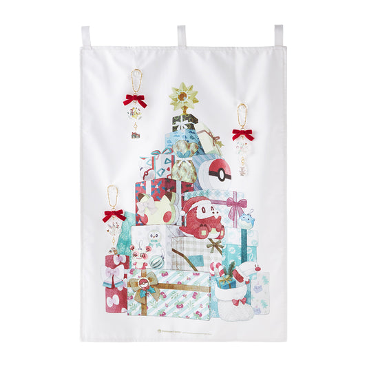 日本直送 限定版 裝飾掛毯 Pokémon Holiday Blessings Christmas聖誕快樂特輯