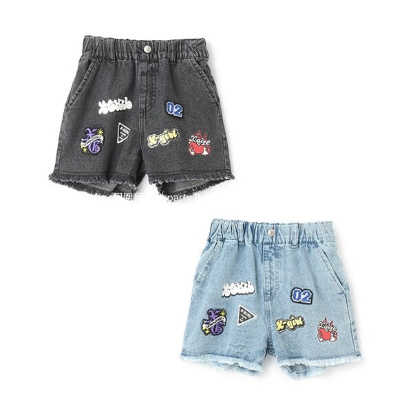 Japanese children's clothing X-girl Stages denim shorts 90-140cm girls' summer PANTS