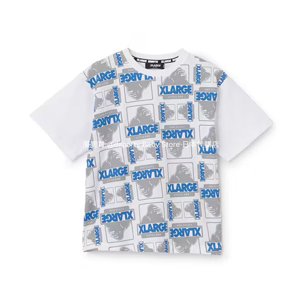 Japanese XLARGE KIDS Printed Tops 80-140cm Boys Summer TOPS
