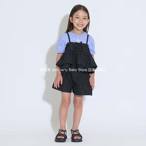 Japanese children's clothing Ly# mine tank top and shorts set 100-150cm girls summer TOPS PANTS