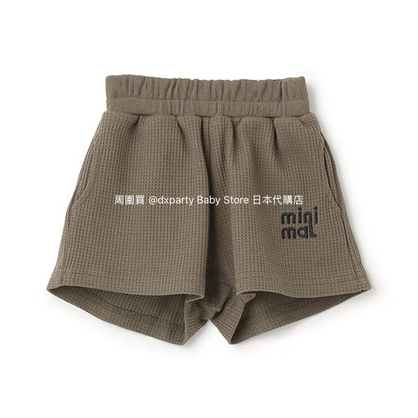 Japanese children's clothing mini#ML waffle shorts 90-140cm boys/girls summer PANTS