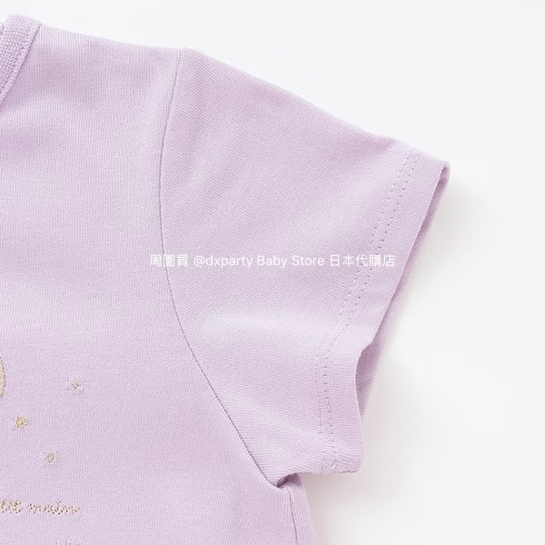 Japanese children's clothing pe#main Starry sky pupu & tete tops 80-130cm girls summer TOPS