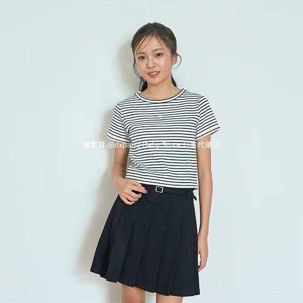 Lovetoxic Japanese children's clothing cropped top 140-160cm girls summer TOPS