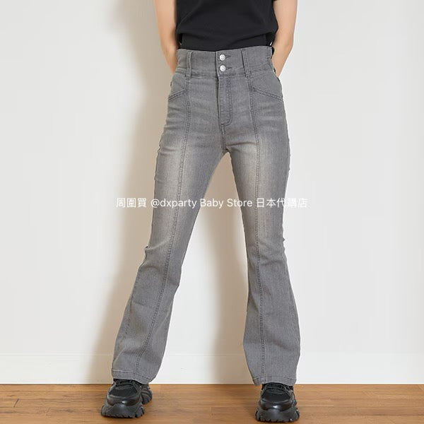 Lovetoxic Japanese children's clothing contact cold flared jeans 140-170cm girls summer PANTS