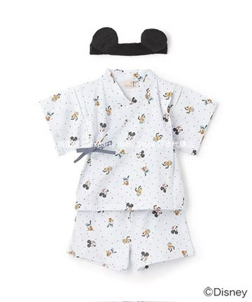 Japanese children's clothing pe#main x Diseny Jinbei Japanese Kimono 80-130cm Boys/Girls Summer TOPS PANTS Japanese Summer Festival Special
