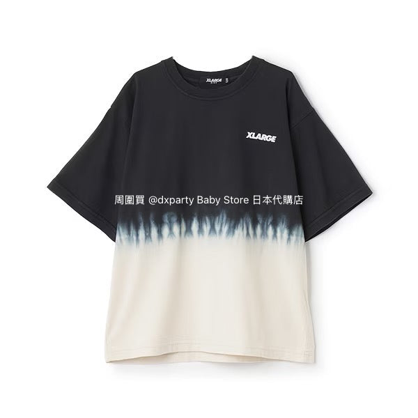 XLARGE KIDS Japanese children's clothing gradient tie-dye top 80-140cm boys' summer TOPS