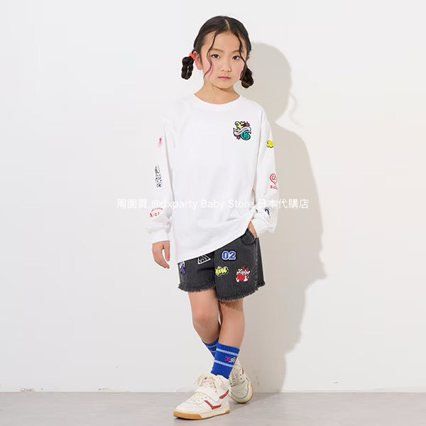 Japanese children's clothing X-girl Stages denim shorts 90-140cm girls' summer PANTS