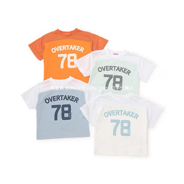 Japanese children's clothing mini#ML mesh sports top 100-140cm boys/girls summer TOPS