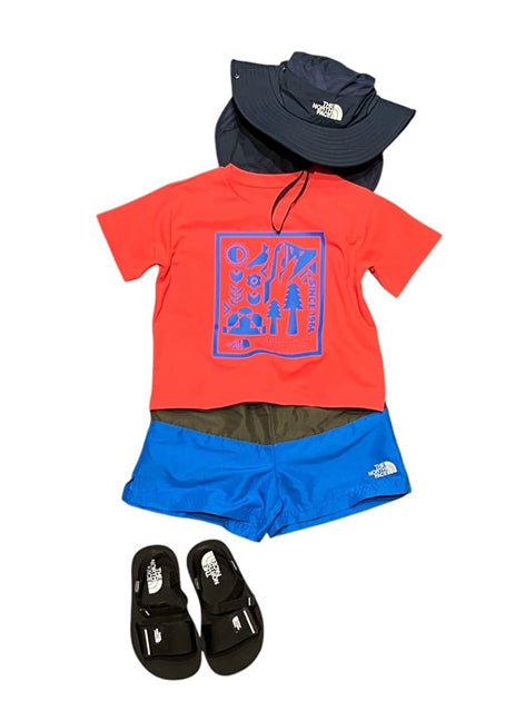 Japanese children's clothing TNF anti-UV waterproof series static care sports shorts 100-120cm boys'/girls' summer PANTS
