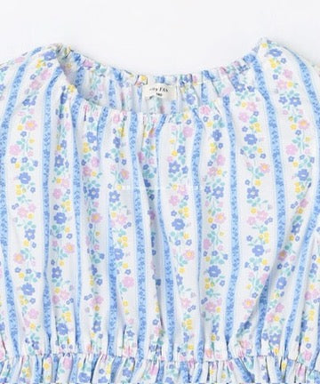 Japanese children's clothing aF#a325 small flying sleeve dress 90-160cm girls summer dresses