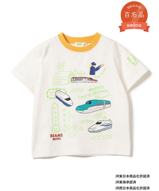 日本童裝 BE#AMS mini JR新幹線 印花上衣 90-140cm 男童款 夏季 鐵路系列 TOPS【日本預訂:2026年06月下旬】