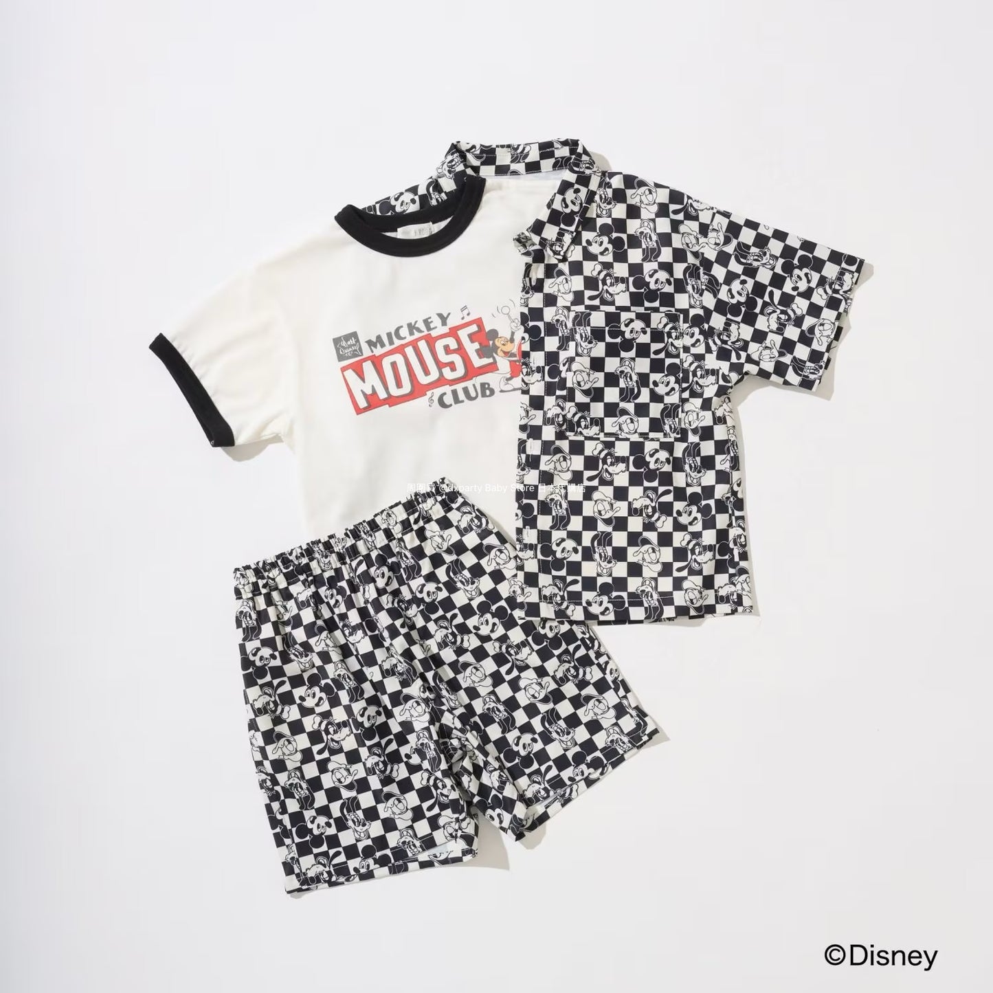 Japanese children's clothing b・R# x Diseny full-print shorts 100-150cm boys'/girls' summer PANTS