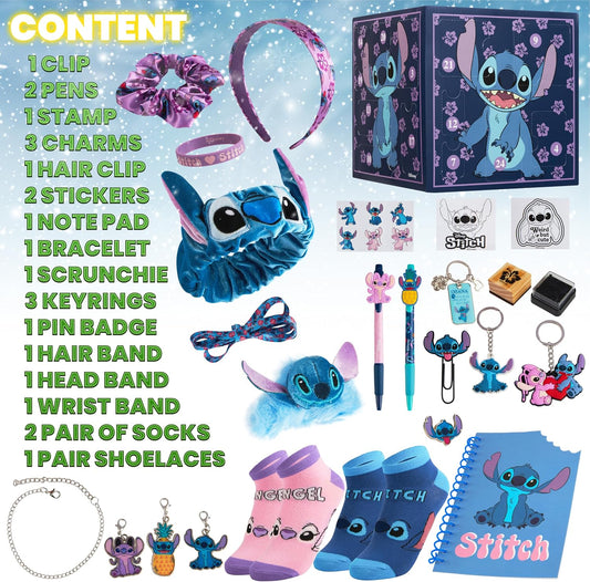 日英美直送 Disney Stitch Accessories Advent Calendar 聖誕倒數日曆 兒童款 聖誕快樂特輯 不參與$900免運 滿$900可加$25免運到順豐站/智能櫃 Christmas Advent Calendars 2026