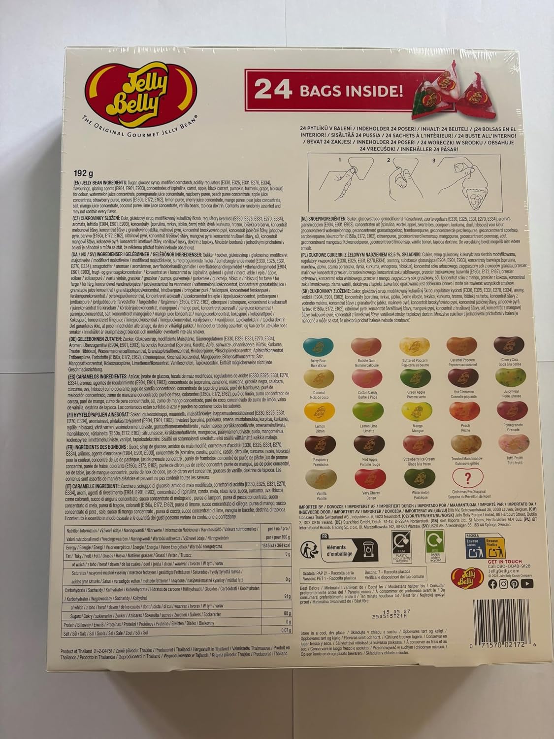 日英美直送 JELLY BELLY Christmas Dinner Advent Calendar 192g 聖誕倒數日曆 大人款/兒童款 聖誕快樂特輯 不參與$900免運 滿$900可加$25免運到順豐站/智能櫃 Christmas Advent Calendars 2026