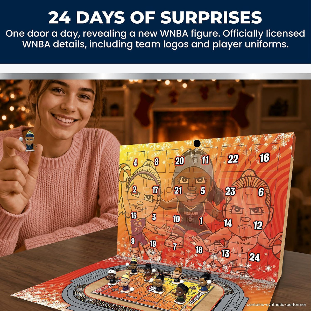 日英美直送 TeenyMates WNBA Basketball Advent Calendar 聖誕倒數日曆 大人款/兒童款 聖誕快樂特輯 不參與$900免運 滿$900可加$25免運到順豐站/智能櫃 Christmas Advent Calendars 2026