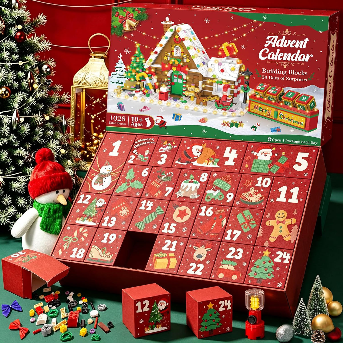 日英美直送 LED Christmas House Building Blocks Set Advent Calendar 聖誕倒數日曆 大人款/兒童款 聖誕快樂特輯 不參與$900免運 滿$900可加$25免運到順豐站/智能櫃 Christmas Advent Calendars 2026