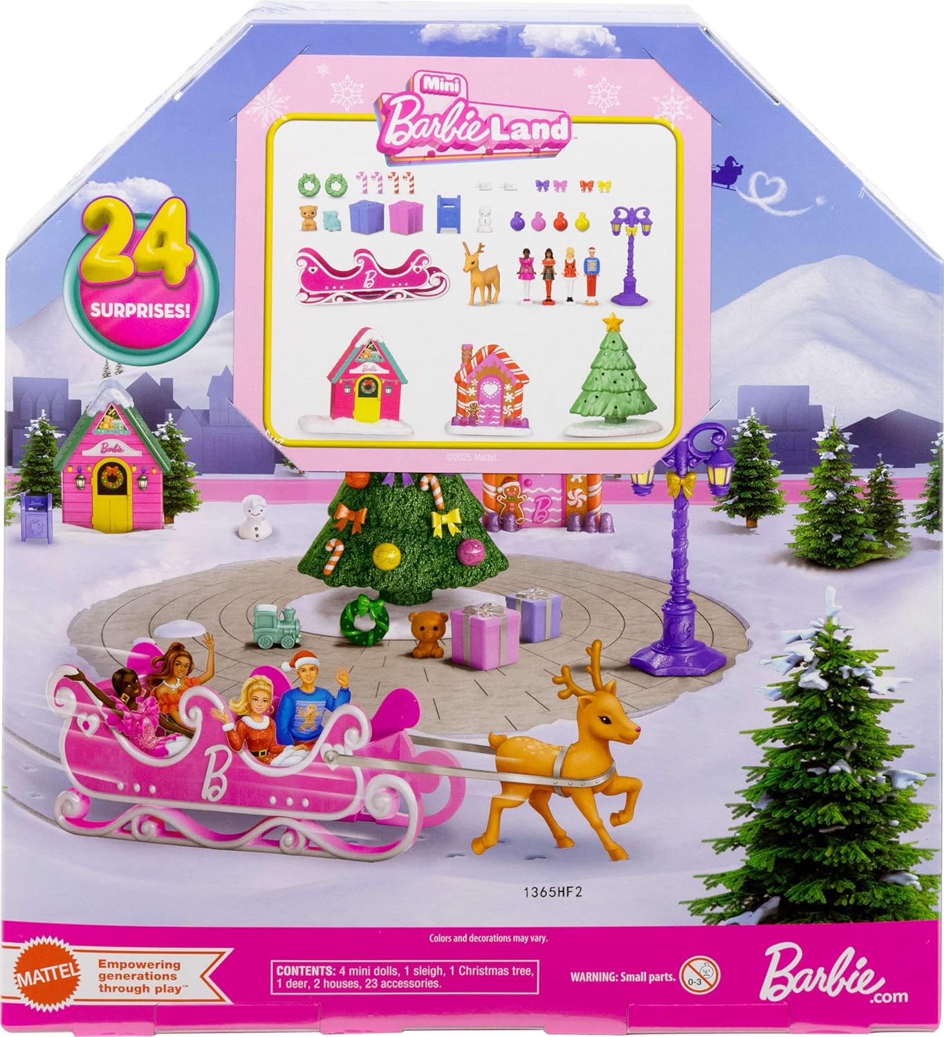 英美直送 Barbie Mini Land Collectible 聖誕倒數日曆 兒童款 聖誕快樂特輯 聖誕倒數日曆A 不參與$900免運 滿$900可加$25免運 Christmas Advent Calendars 2025
