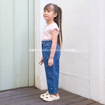 Japanese children's clothing Ly# mine floral top 100-150cm girls summer TOPS