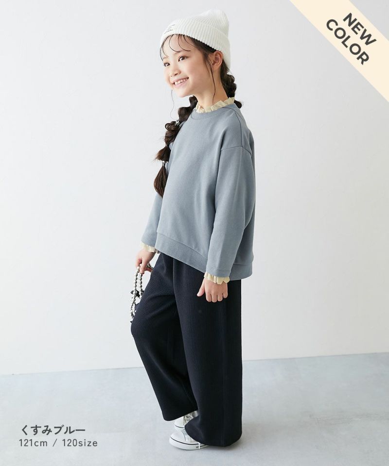 日本童裝 dev!rock 多層荷葉邊衛衣 100-160cm 女童款 冬季 TOPS