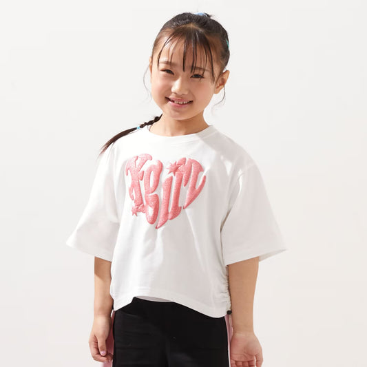 日本童裝 X-girl Stages 防UV 接觸冷感 泡沫印花上衣 90-140cm 女童款 夏季 TOPS