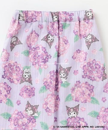 Japanese children's clothing aF#a325 x Sanrio 2Way Yukata Japanese Kimono 110-150cm Girls Summer Outerwear Skirts Japanese Summer Festival Special