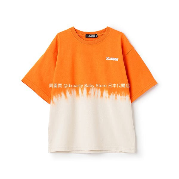 XLARGE KIDS Japanese children's clothing gradient tie-dye top 80-140cm boys' summer TOPS