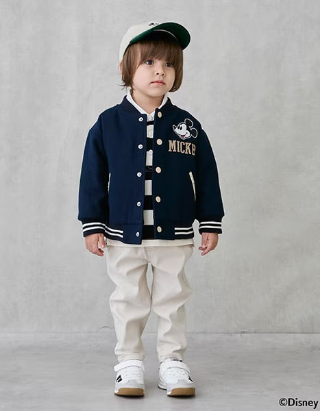日本童裝 pe#main x Disney 棒球夾棉外套 80-130cm 男童款 秋季 (適合初秋、香港平均溫度)OUTERWEAR