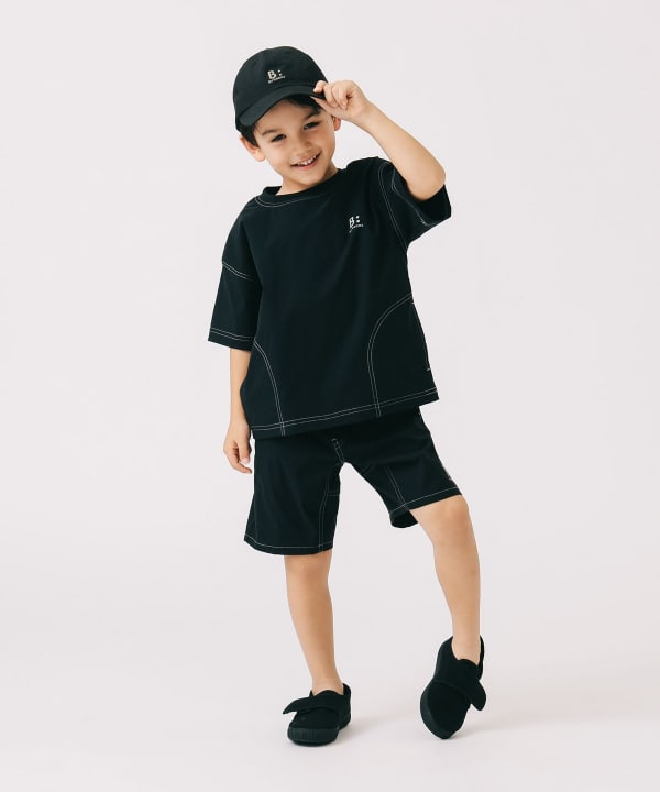Japanese children's clothing B:MING by BEAMS waterproof series short-sleeved tops 100-150cm boys' summer TOPS