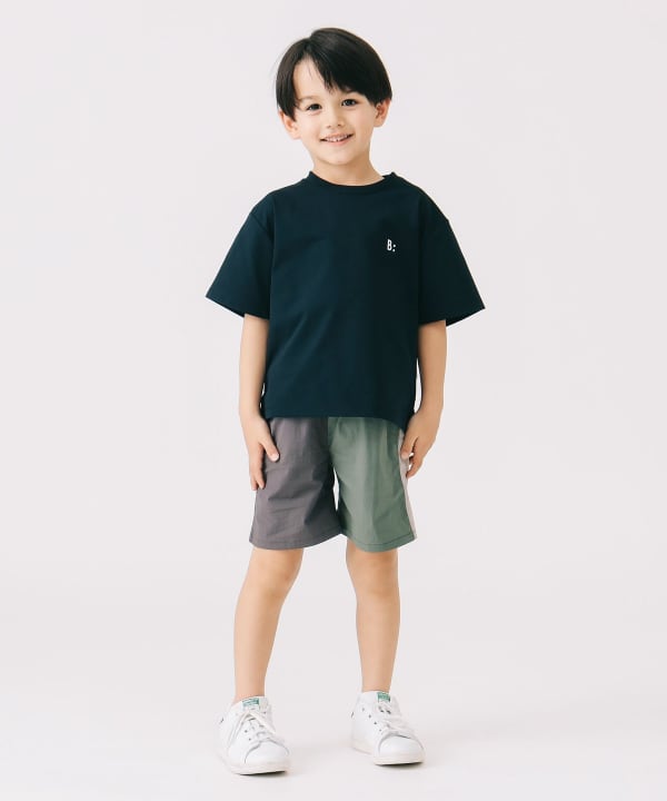 Japanese children's clothing B:MING by BEAMS printed logo top 100-140cm boys' summer TOPS