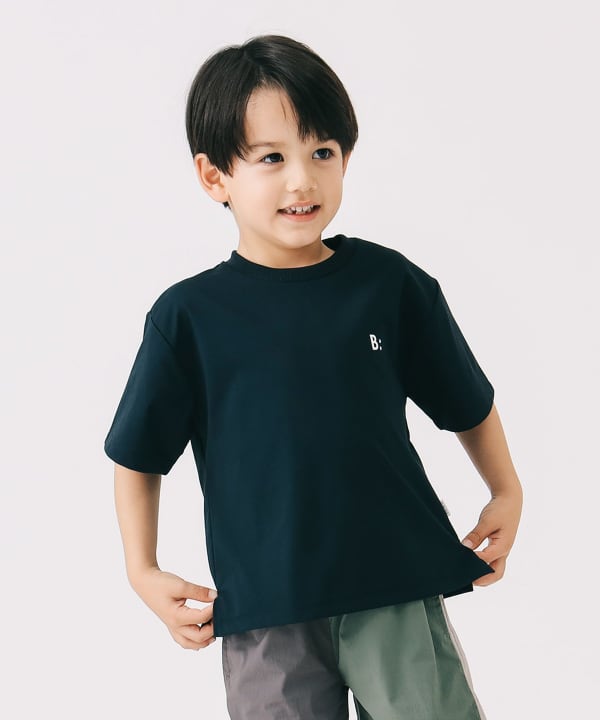 Japanese children's clothing B:MING by BEAMS printed logo top 100-140cm boys' summer TOPS