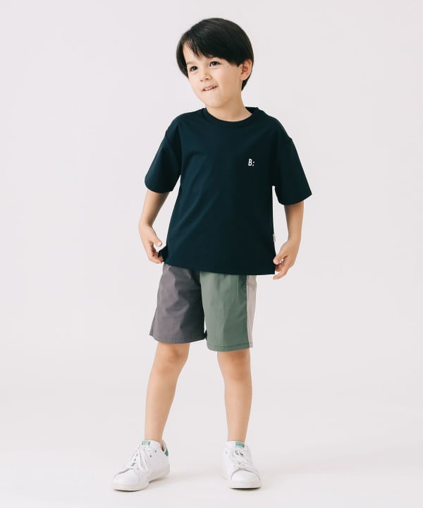 Japanese children's clothing B:MING by BEAMS printed logo top 100-140cm boys' summer TOPS