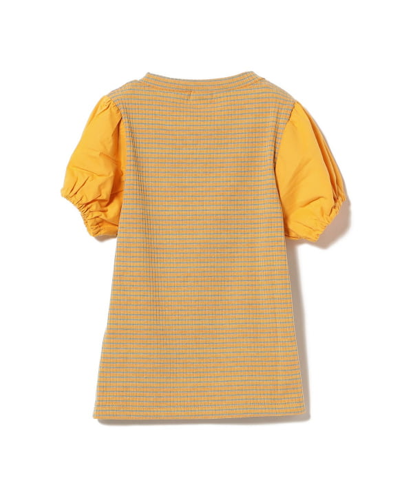 Japanese children's clothing B:MING by BEAMS puff sleeve top 100-140cm girls summer TOPS